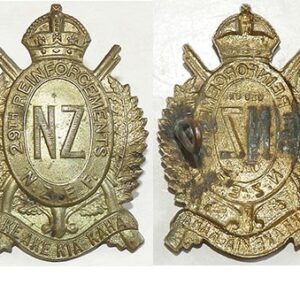 B04/142. 29th REINFORCEMENTS cap badge