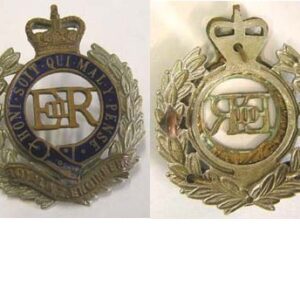 B08/163. ROYAL N.Z. ENGINEERS, bi-metal/enamel cap badge