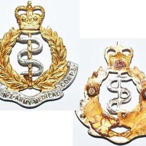 B08/220. ROYAL NZ MEDICAL CORPS, silver & gilt cap Queen's crown