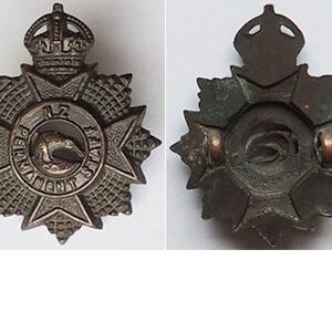 B08/304a. NZ PERMANENT STAFF, bronze right collar, Kiwi centre K