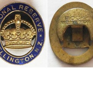 B11/006a. NATIONAL RESERVE WELLINGTON NZ lapel badge