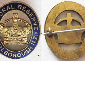 B11/006c. NATIONAL RESERVE MARLBOROUGH NZ lapel badge