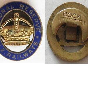 B11/009. NATIONAL RESERVE NZ RAILWAYS lapel badge - Bock