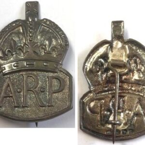 B11/096a. AIR RAID PROTECTION BADGE, silver, brooch back