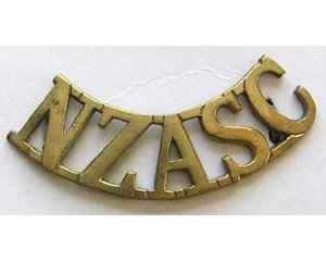 B12/053. NZASC (Army Service Corps) curved, hexagonal lugs