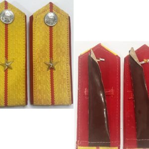 CAM233. P.R. OF KAMPUCHEA ARMY THIRD LIEUTENANT SHOULDER STRAPS