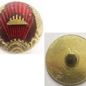 CAM302. STATE OF CAMBODIA 1989-93 ARMY PEAKED CAP BADGE