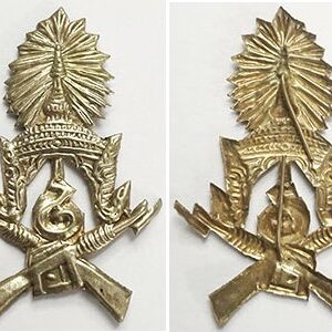 CAM663. CAMBODIA - ANS & ANKI ARMY shoulder strap badge, w/m
