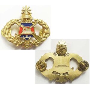 CAM758. ROYAL CAMBODIAN ARMY OFFICER’S BREAST BADGE, type 2