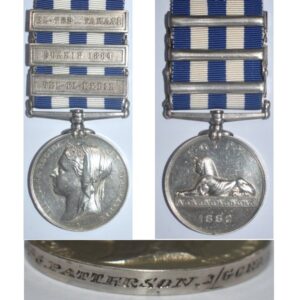 CM0022. EGYPT MEDAL 1882-89 3 clasps - 1/Gordon Highlanders