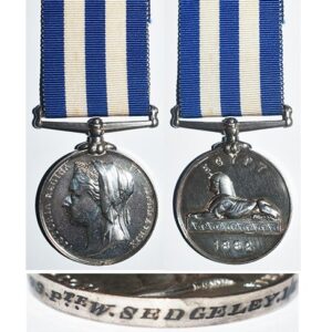CM0027. EGYPT MEDAL 1882-89, without clasp - R.W.Kent.R.
