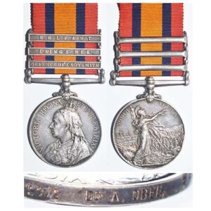 CM0055. QUEENS SOUTH AFRICA Three bars - Royal Field Artillery