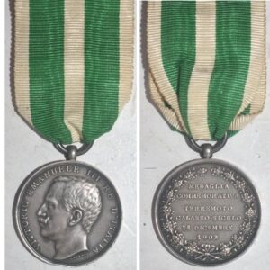 CM0073. ITALIAN MESSINA EARTHQUAKE MEDAL 1908
