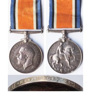 CM0116. 1914/20 WAR MEDAL - Canadian D.O.W. France 15/6/1917