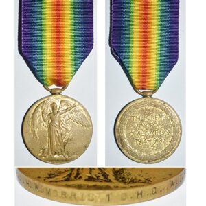 CM0128. VICTORY MEDAL - Aust Field Ambulance, KIA Ypres 7/10/17