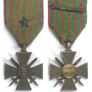 FM0183. FRENCH CROIX DE GUERRE, dated 1914-1917 on reverse