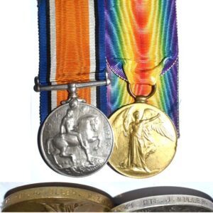 CM0216. WAR & VICTORY MEDAL PAIR - 12/4541 PTE. J. MILLER, NZEF