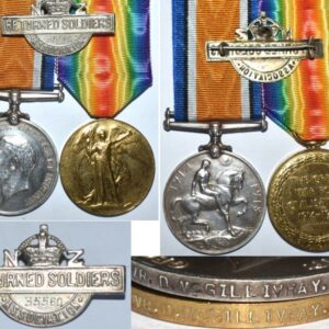 CM0224. WWI PAIR & RSA BADGE - 35560 DVR D. McGILLIVRAY, NZEF