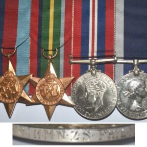 CM0521. RNZN WWII GROUP OF FOUR – C.Peart, NZ14375