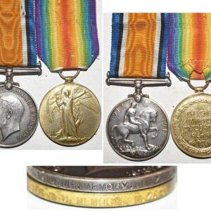 CM0227. WAR & VICTORY MEDAL PAIR - 55525 PTE. W.H.MEMORY, NZEF