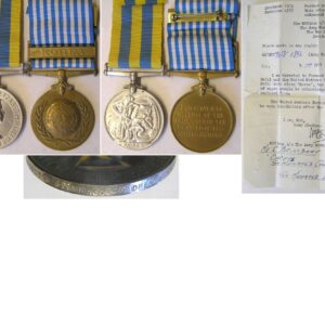CM0612. BRITISH & UN KOREA PAIR - Broadbent, Royal Signals