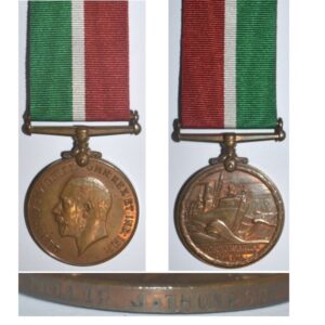 CM0308. MERCANTILE MARINE WAR MEDAL 1914-18 - PHILIP J. THOMPSON