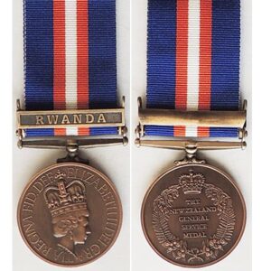 CM0657. NZGSM (PEACEKEEPING) 1992 with clasp RWANDA