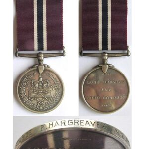 ESA111. NEW ZEALAND POLICE MEDAL - No.1766 CONST. F. HARGREAVES
