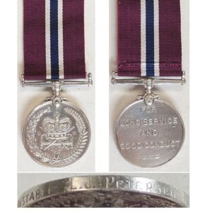 ESA116. NEW ZEALAND POLICE MEDAL - 2593T CONSTABLE L.J.PETERSEN