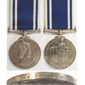 ESA150. U.K. POLICE EXEMPLARY SERVICE MEDAL - Const. Buckle