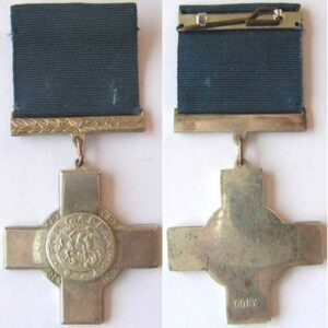 CM0451. COPY GEORGE CROSS, good quality Rhodium plate