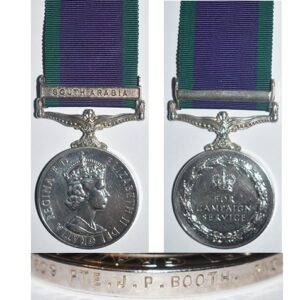CM0633. GSM 1962 Clasp SOUTH ARABIA – PWO