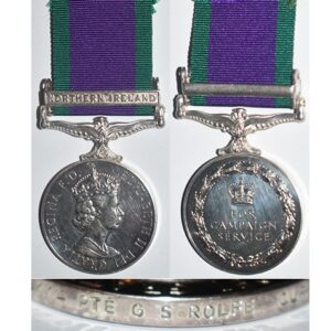 CM0637. GSM 1962 Clasp NORTHERN IRELAND – QLR