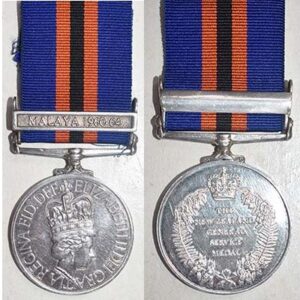CM0650. NZGSM (WARLIKE) 1992 clasp MALAYA 1960-64 - RNZA