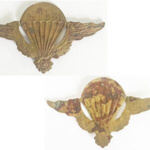 CSF012. CAMBODIA PARACHUTE WINGS – brass unfinished badge