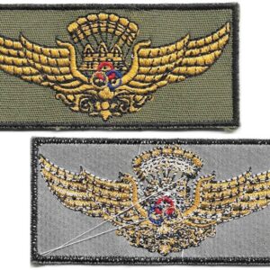 CSF014. CAMBODIA FREEFALL PARA INSTRUCTOR WINGS, Current, woven
