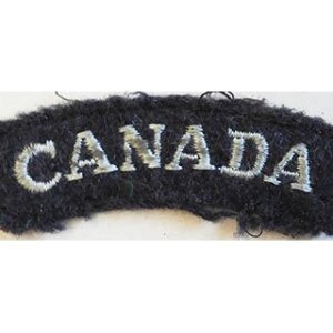 CST073. CANADA, WWII, light blue woven on blue/grey