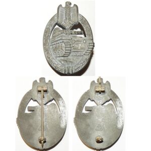 CY020. Copy PANZER ASSAULT BADGE IN SILVER, Floch reproduction