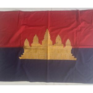 CAM359. STATE OF CAMBODIA FLAG, very well made 1.3 metres x 86cm