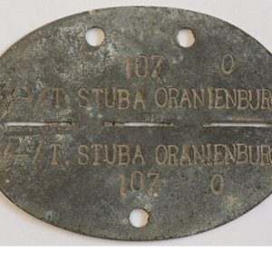 DT2501. GERMAN WWII SS "ORANIENBURG" DOG TAG