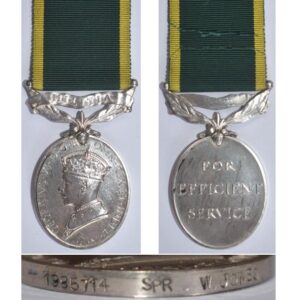 ESA052. EFFICIENCY MEDAL MILITIA GVIR (Type 1) - Jones RE