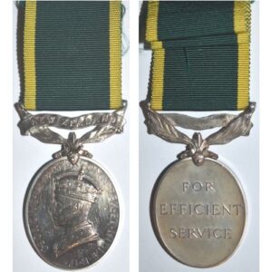 ESA059. NZ EFFICIENCY MEDAL King George VI obverse – UNNAMED