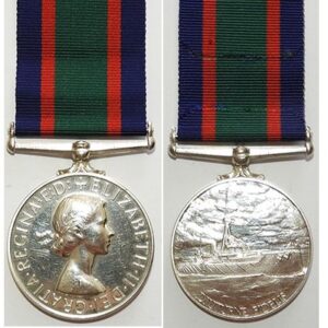ESA078. RNZNVR L/S & G/C MEDAL, EIIR – Unnamed