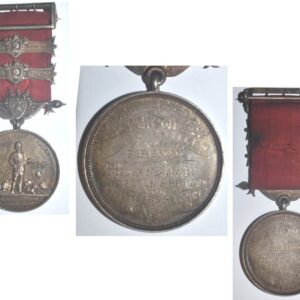 ESA139. UFBA 5 YEARS SERVICR MEDAL 2 BARS - Lyttelton 1882