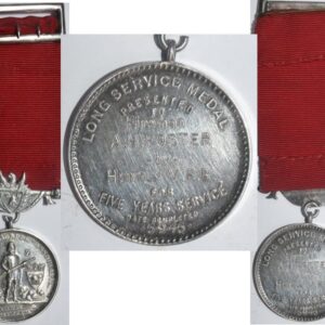 ESA141. UFBA 5 YEARS SERVICE MEDAL - Huntly VFB 1945