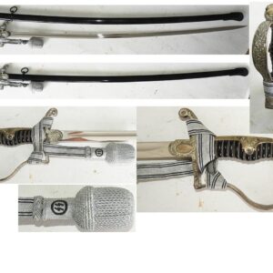 EW1896. WW2 GERMAN EARLY FIRST PATTERN SS OFFICERS SWORD