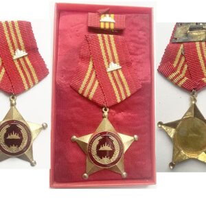 FM0082. KAMPUCHEA NATIONAL DEFENCE DECORATION, 3rd Class, in box