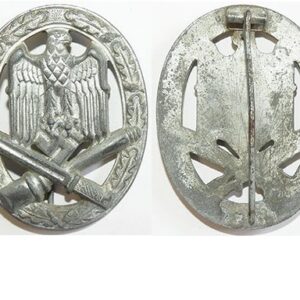 FM0486. GERMAN GENERAL ASSAULT BADGE, missing bottom hook