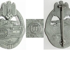 FM0510. PANZER ASSAULT BADGE in silver - Wernstein, Jena