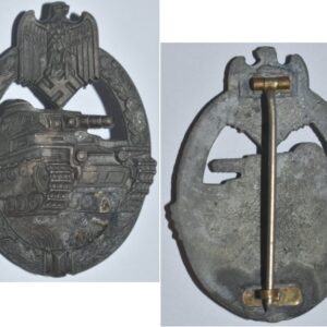 FM0510 . PANZER ASSAULT BADGE in bronze